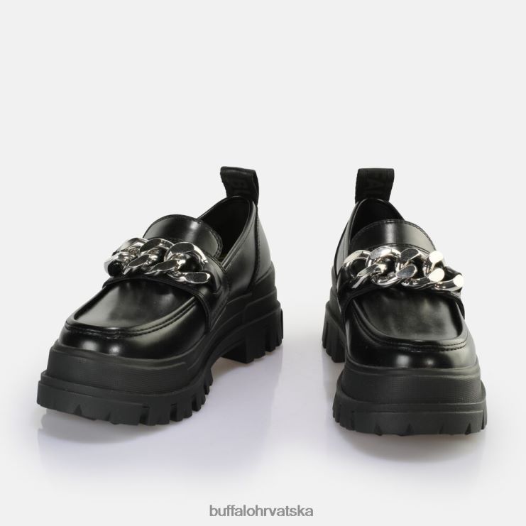 crna/srebrna Buffalo aspha loafer lančić loafer veganski |mokasinke TDD6T596